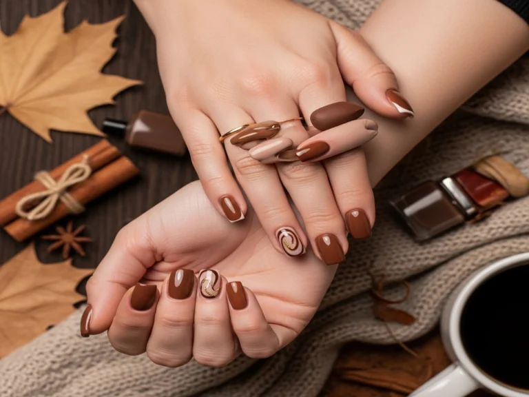 18 Brown Nail Ideas for Fall