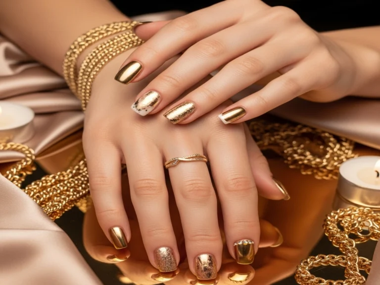 20 Gold Nail Ideas for Luxe Looks