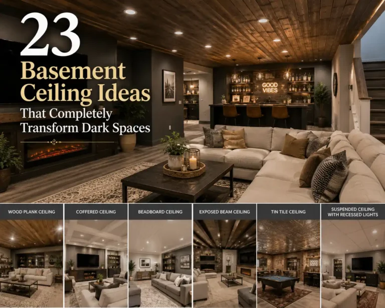 23 Basement Ceiling Ideas That Completely Transform Dark Spaces