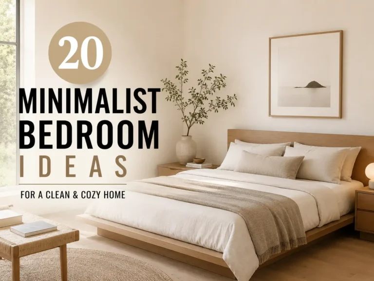 20 Minimalist Bedroom Ideas for a Clean & Cozy Home