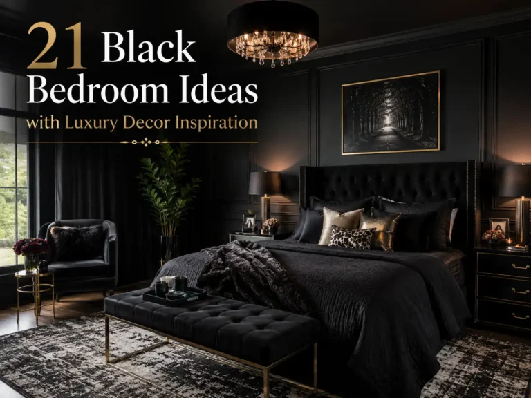 21 Black Bedroom Ideas with Luxury Decor Inspiration