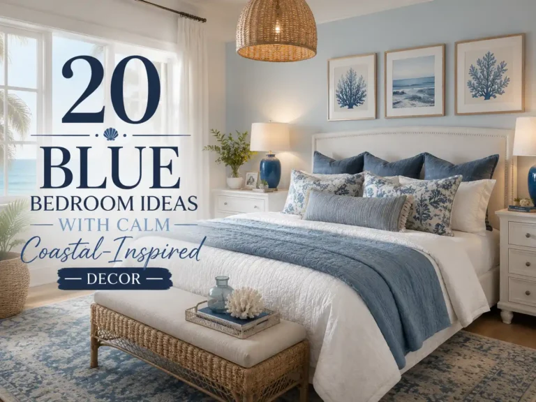 20 Blue Bedroom Ideas with Calm Coastal-Inspired Decor