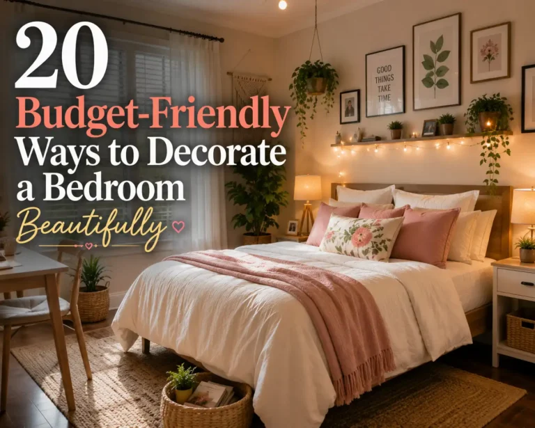 20 Budget Friendly Ways to Decorate a Bedroom Beautifully
