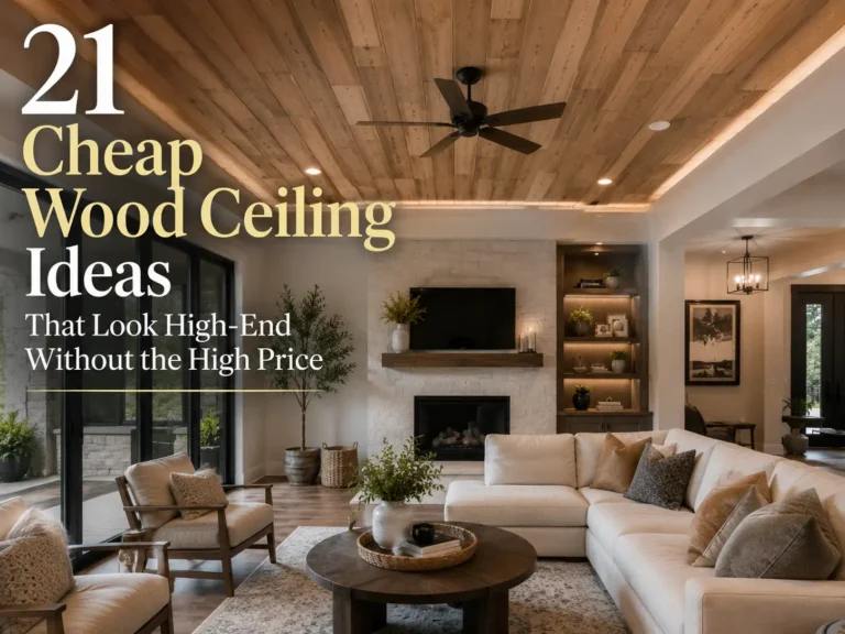 21 Cheap Wood Ceiling Ideas That Look High-End Without the High Price