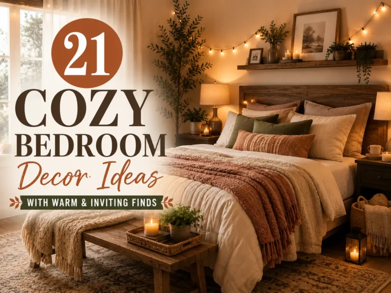 21 Cozy Bedroom Decor Ideas with Warm & Inviting Finds