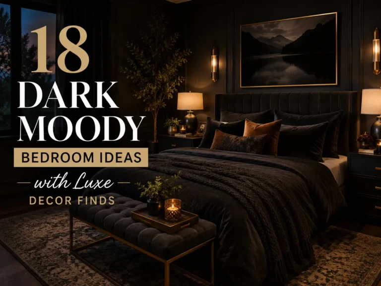 18 Dark Moody Bedroom Ideas with Luxe Decor Finds