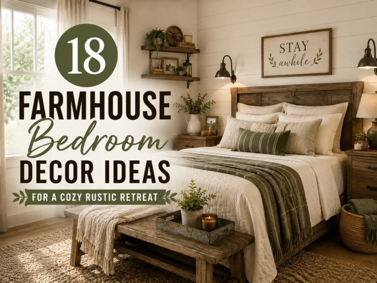 18 Farmhouse Bedroom Decor Ideas for a Cozy Rustic Retreat