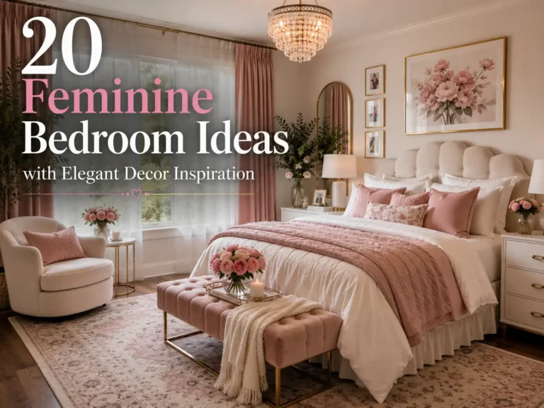 20 Feminine Bedroom Ideas with Elegant Decor Inspiration