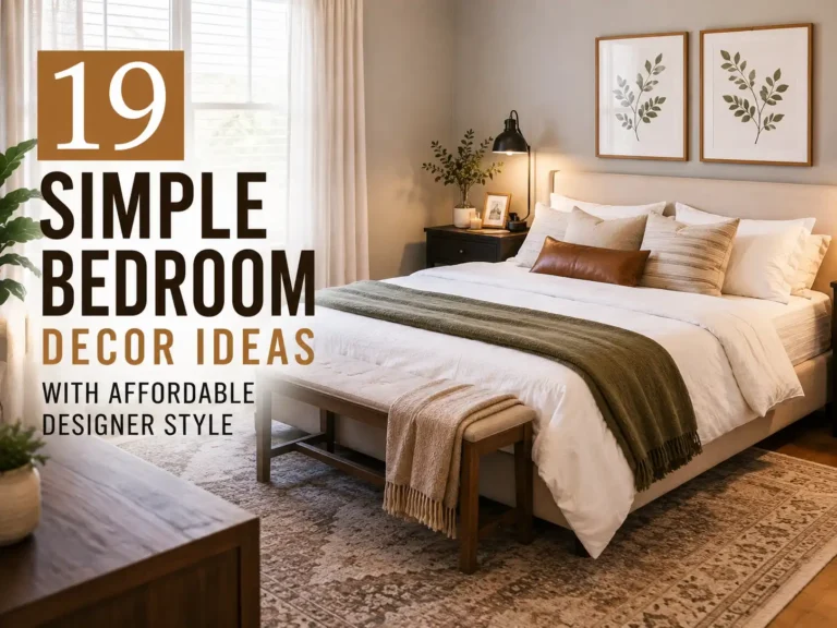 19 Simple Bedroom Decor Ideas with Affordable Designer Style