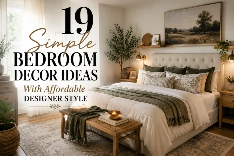 19 Simple Bedroom Decor Ideas With Affordable Designer Style