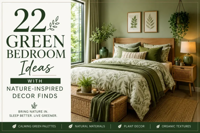22 Green Bedroom Ideas with Nature-Inspired Decor Finds