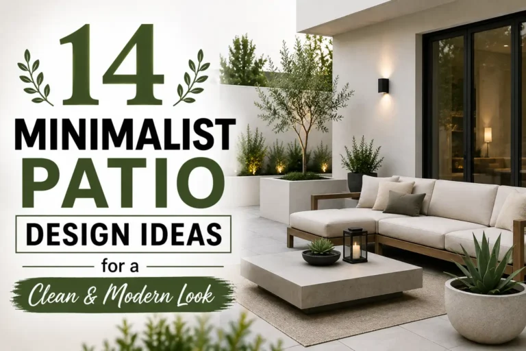 14 Minimalist Patio Design Ideas for a Clean & Modern Look