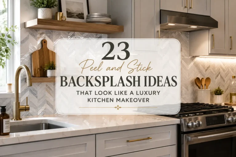 23 Peel and Stick Backsplash Ideas That Look Like a Luxury Kitchen Makeover