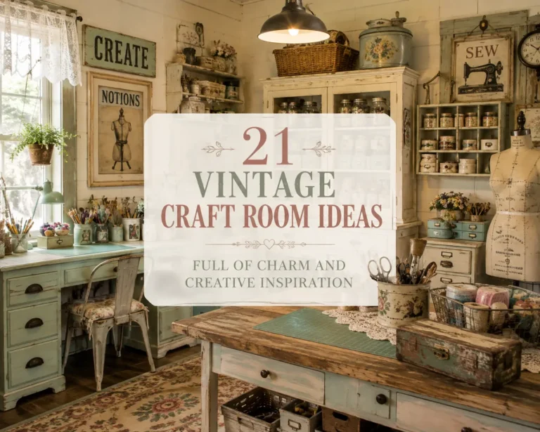 21 Vintage Craft Room Ideas Full of Charm and Creative Inspiration