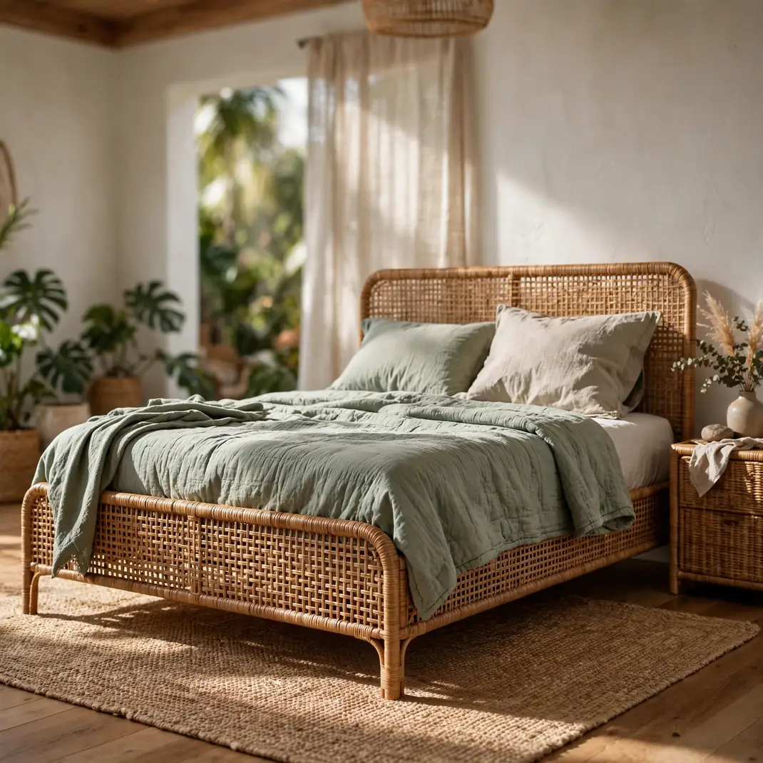 Design 08 Rattan Bed Frame