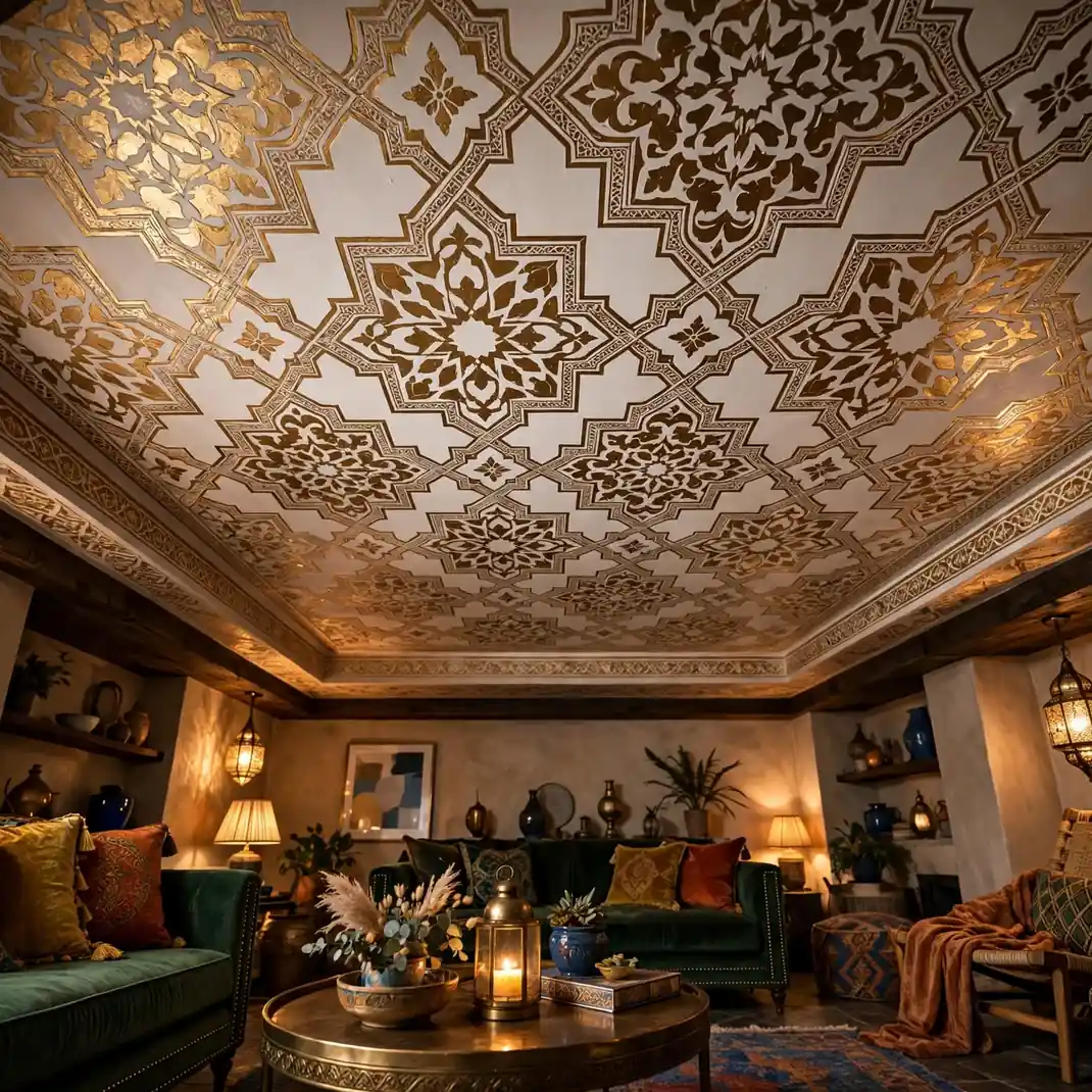 Design 15 Stenciled Ceiling Pattern