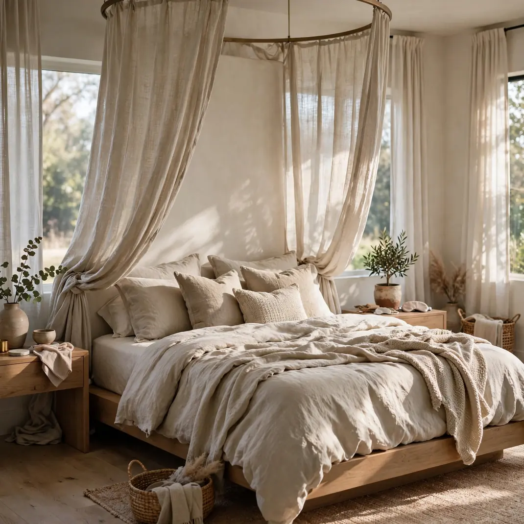 Design 19 Linen Bed Canopy