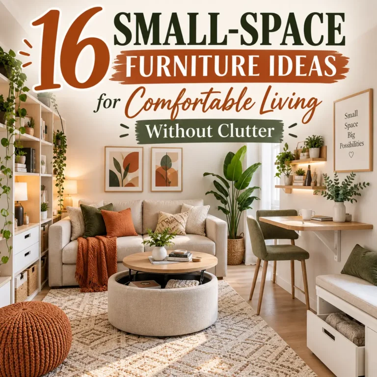 16 Small-Space Furniture Ideas for Comfortable Living Without Clutter