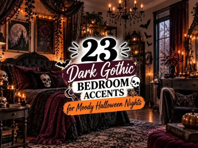 23 Dark Gothic Bedroom Accents for Moody Halloween Nights