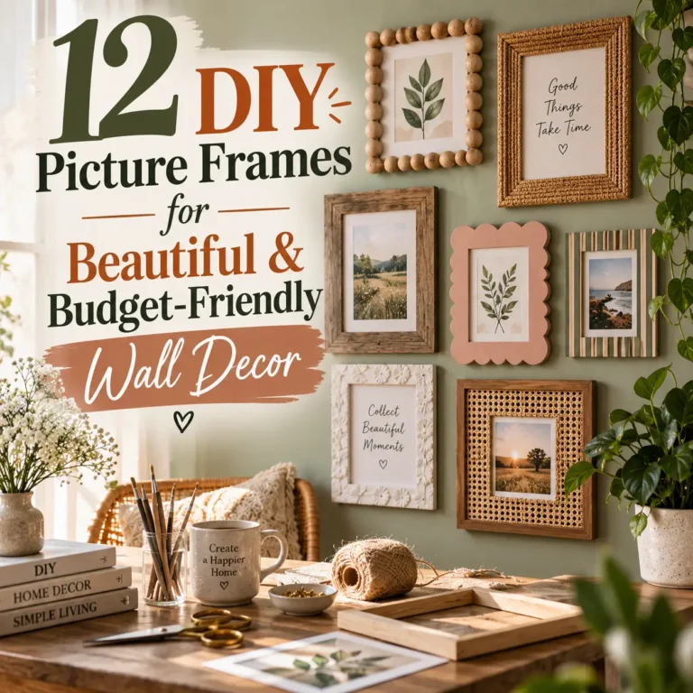 12 DIY Picture Frames for Beautiful & Budget-Friendly Wall Decor
