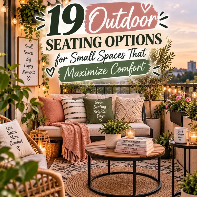 19 Outdoor Seating Options for Small Spaces That Maximize Comfort