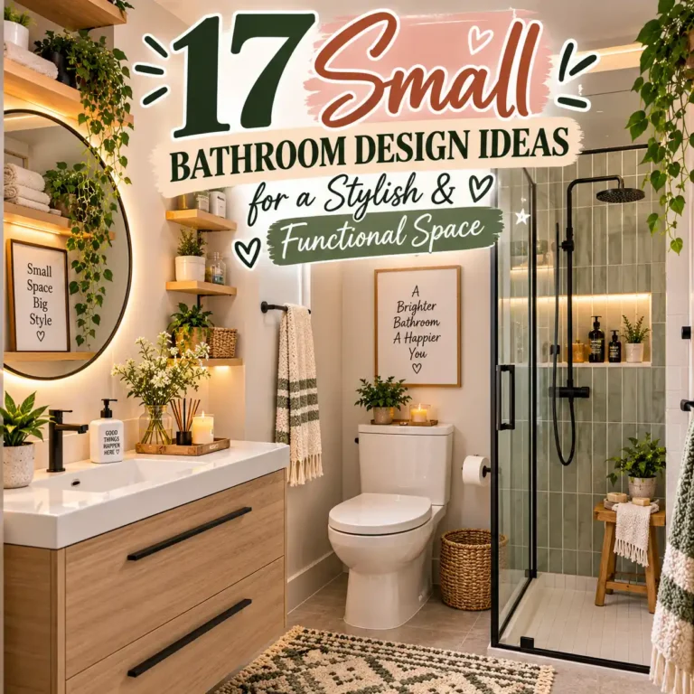 17 Small Bathroom Design Ideas for a Stylish & Functional Space
