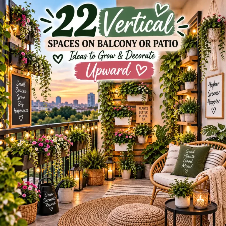 22 Vertical Spaces on Balcony or Patio Ideas to Grow & Decorate Upward