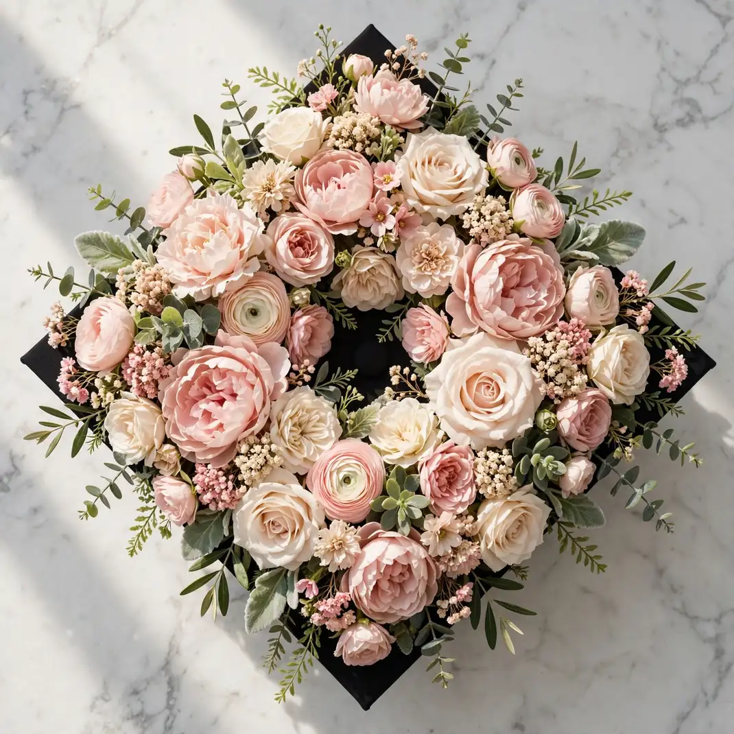 Design 01 Faux Floral Crown Cap