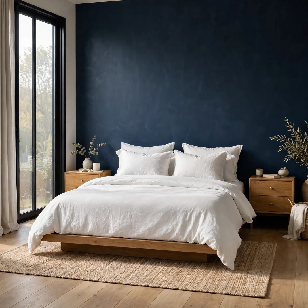 Design 01 Navy Blue Accent Wall
