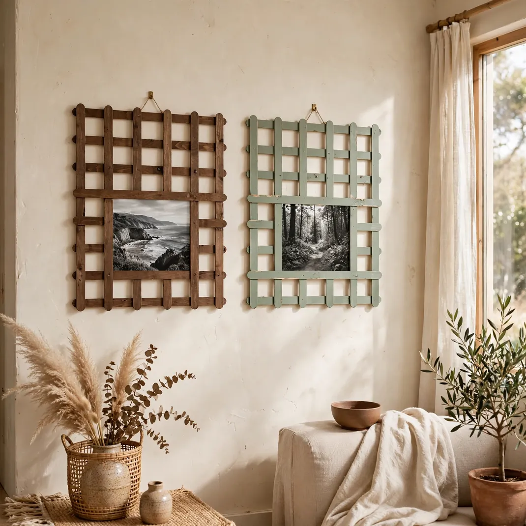 Design 01 Popsicle Stick Grid Frames