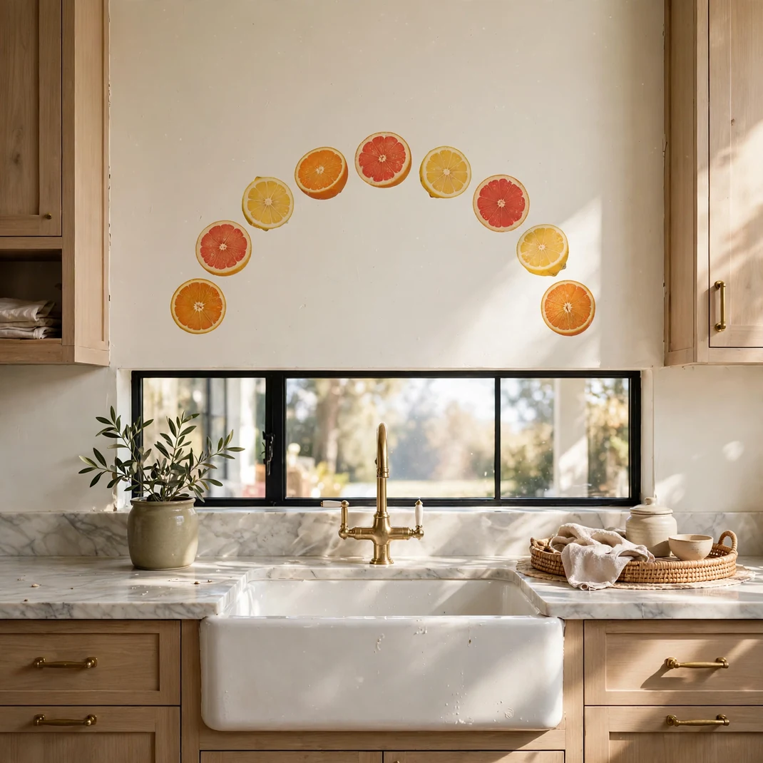 Design 01 Vintage Citrus Slice Decals