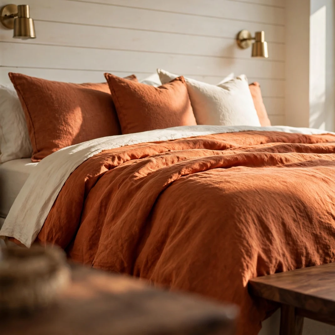 Design 02 Burnt Orange Duvet Set