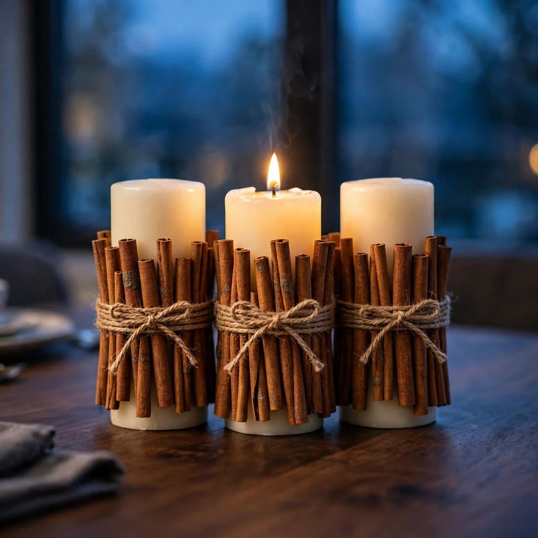 Design 02 Cinnamon Stick Candle Wraps