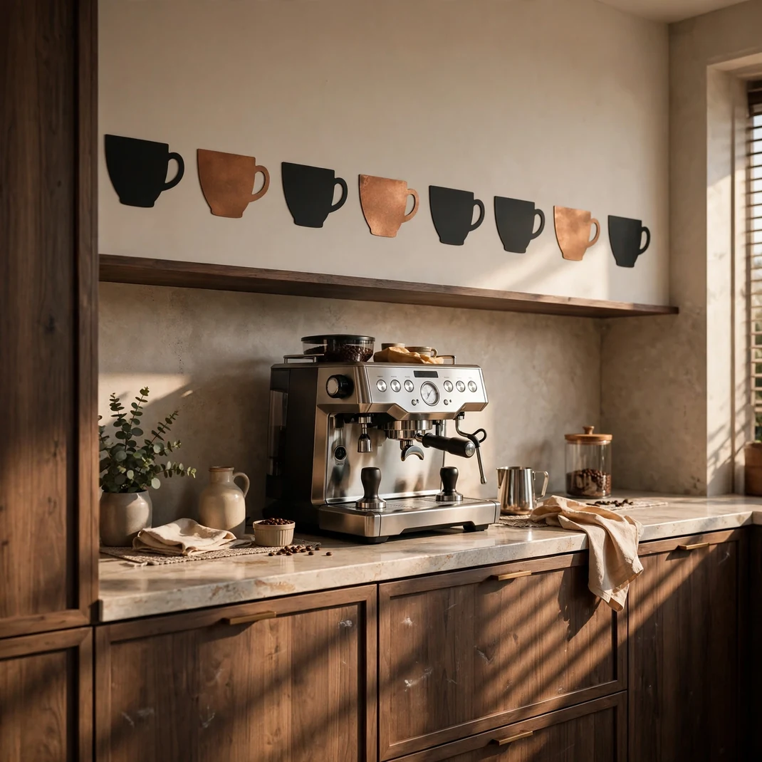 Design 02 Coffee Cup Silhouette Row