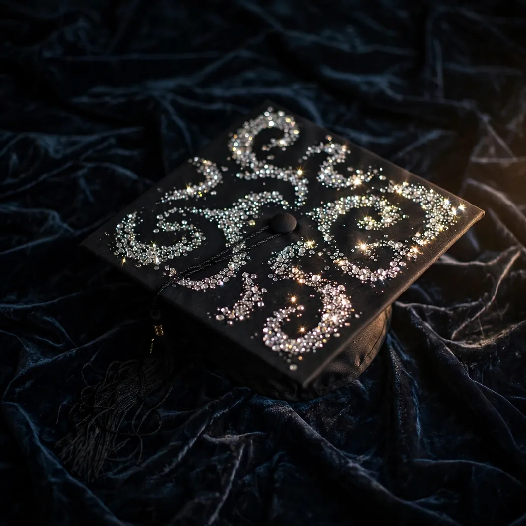 Design 02 Rhinestone Monogram Cap