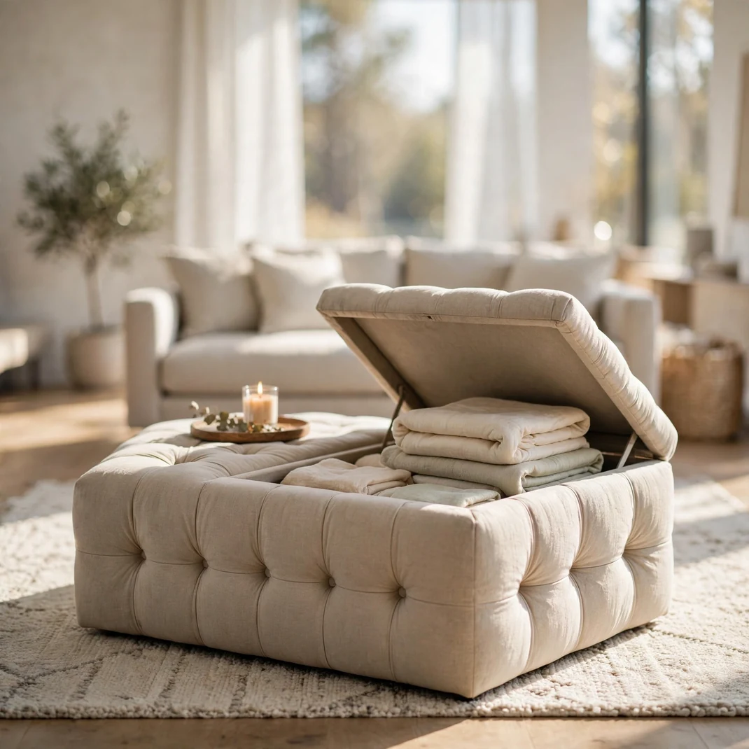 Design 02 Storage Ottoman Coffee Table