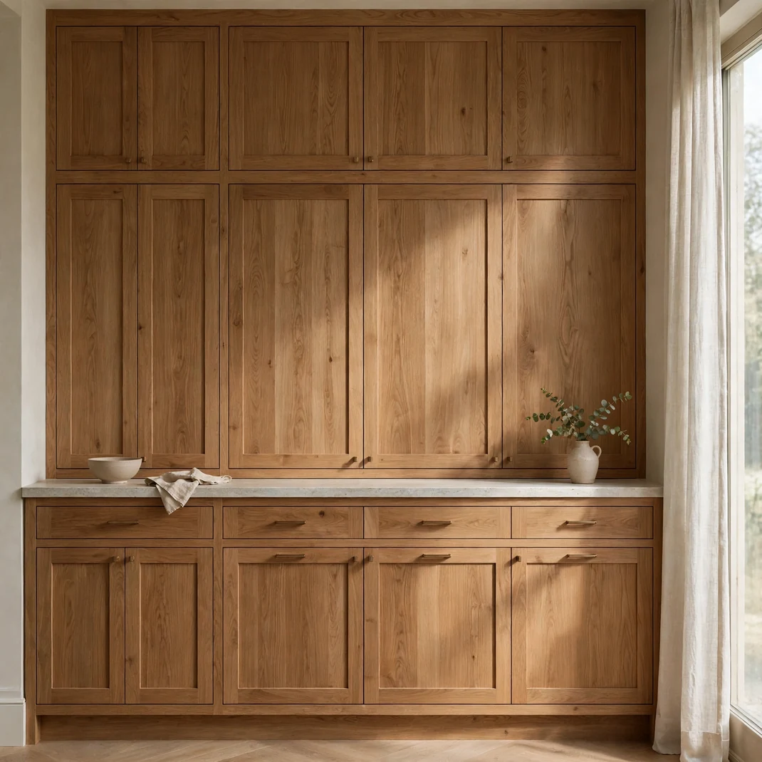 Design 02 Warm Oak Shaker Cabinetry