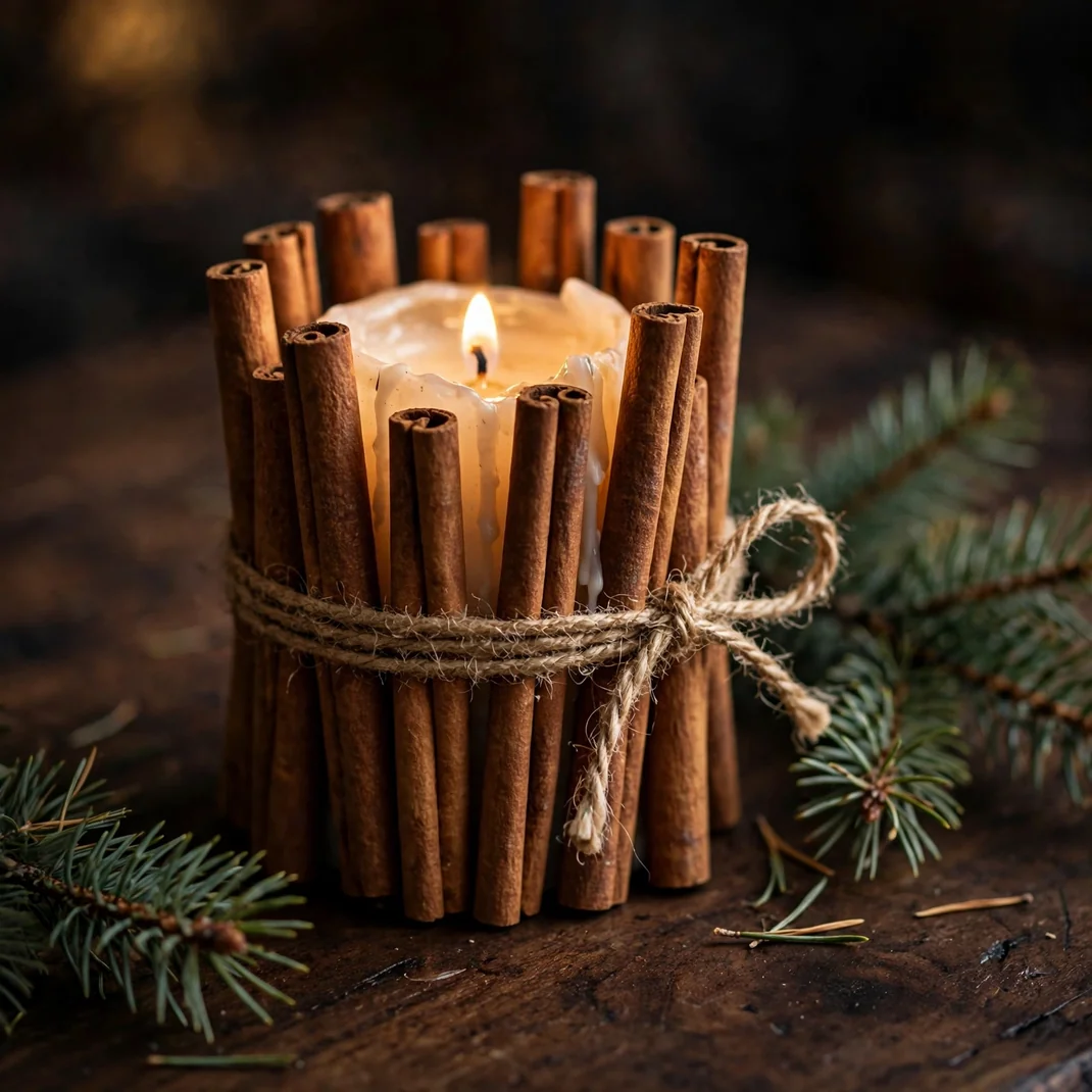 Design 03 Cinnamon Stick Candle Wraps