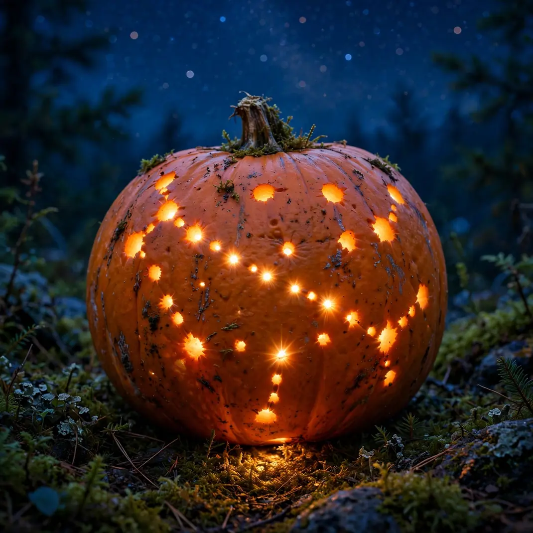 Design 03 Galaxy Starry Night Pumpkin