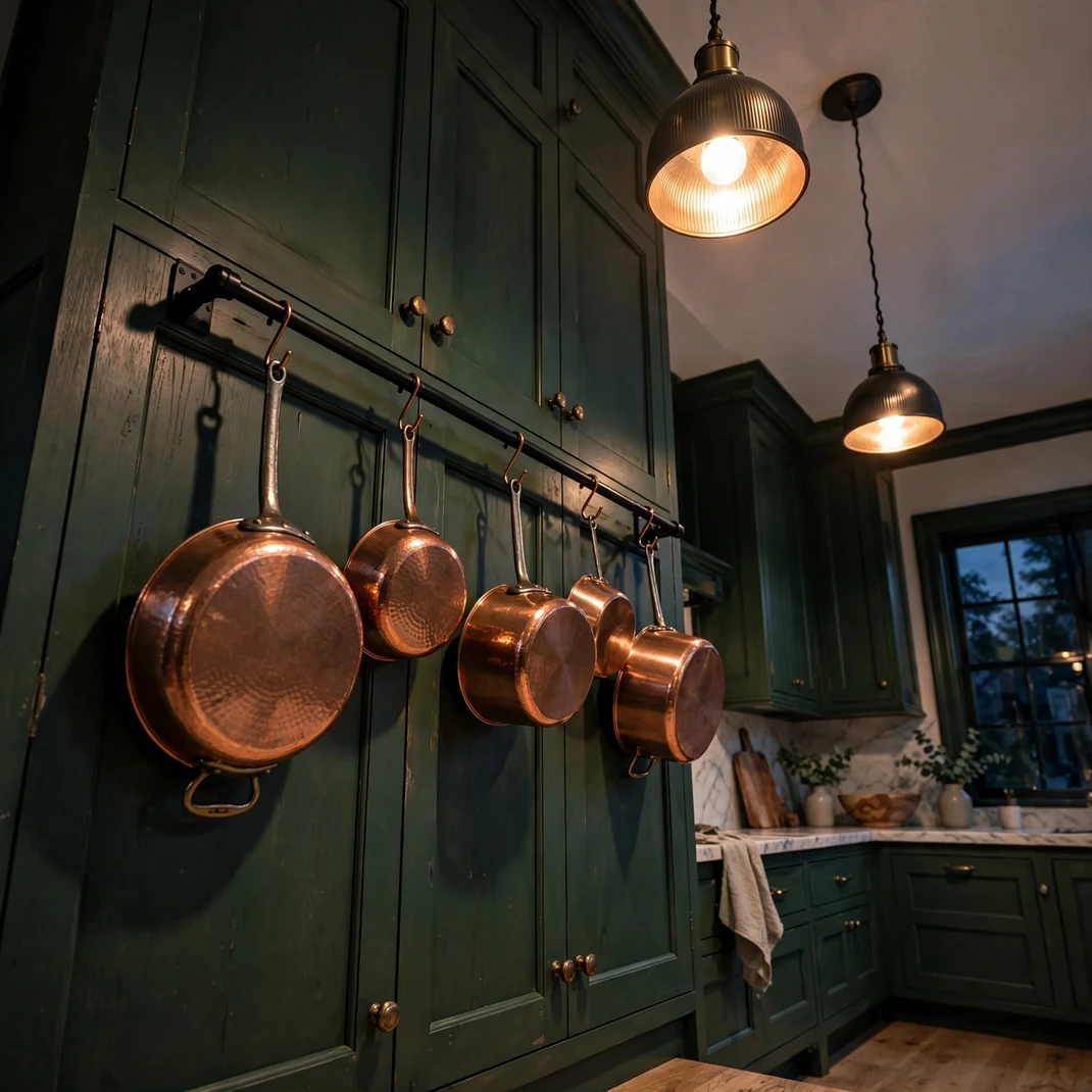 Design 04 Copper Cookware Rail