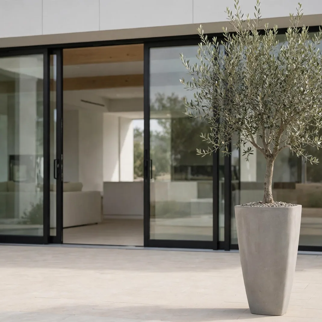 Design 05 Single Potted Olive Tree