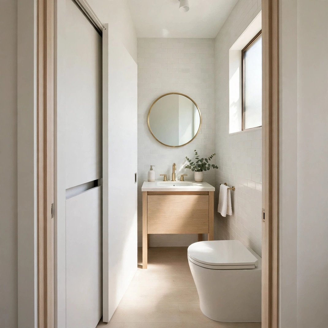 Design 06 Pocket Door In Crisp White