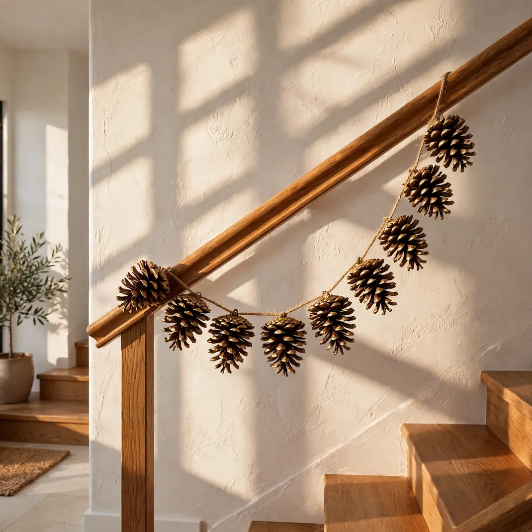 Design 07 Gilded Pinecone Garland