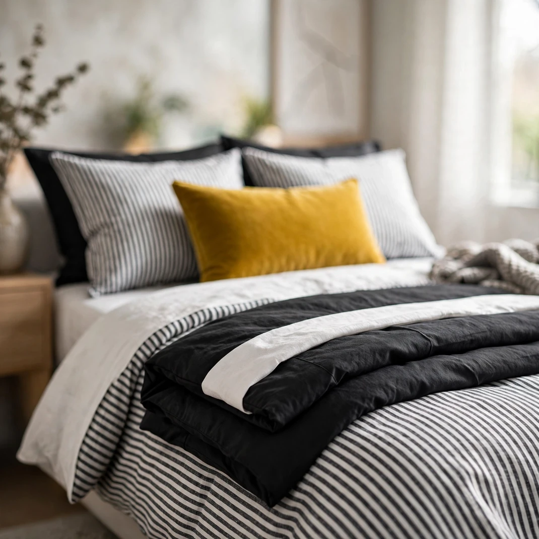 Design 07 Minimalist Monochrome Bedding