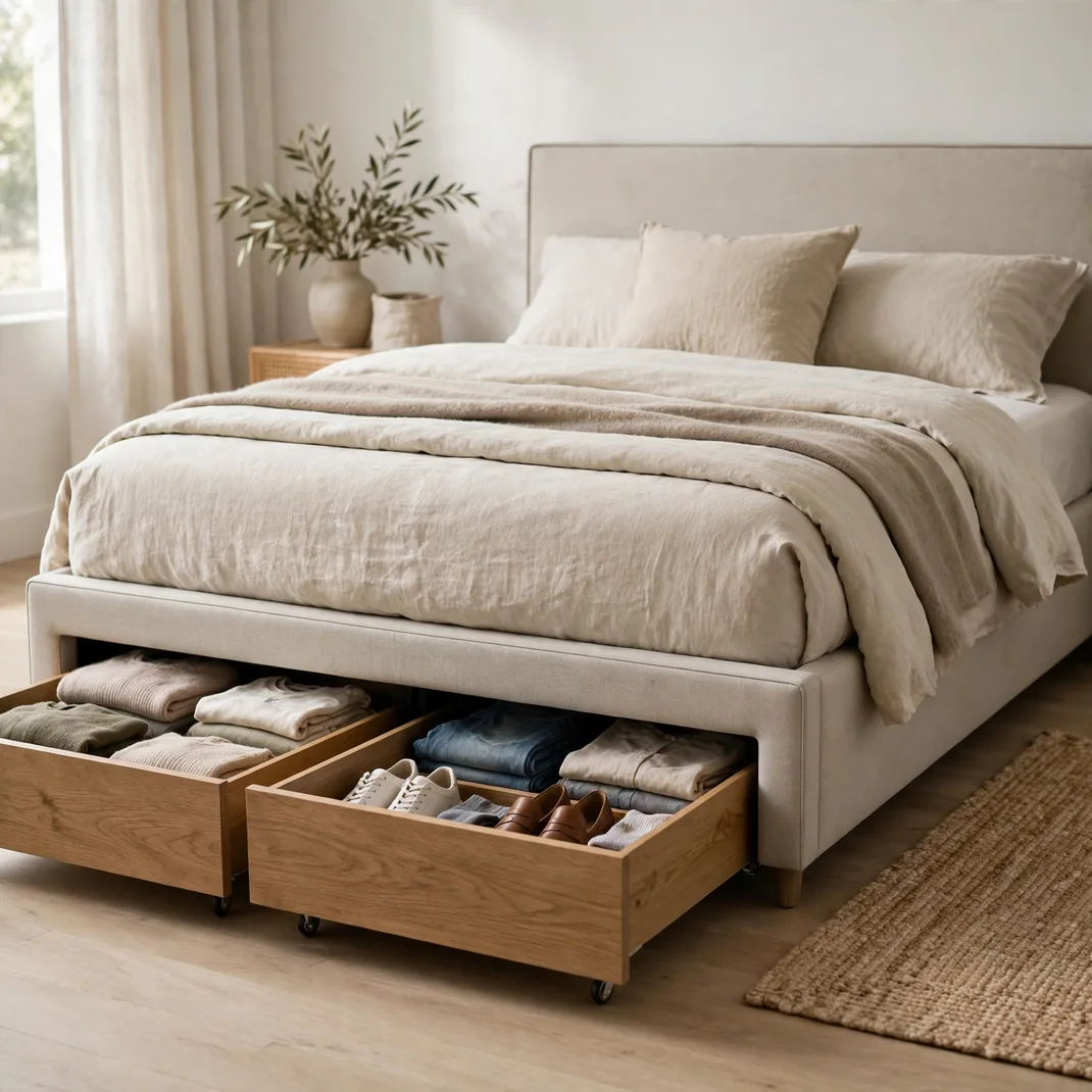 Design 07 Rolling Drawers Under Bed