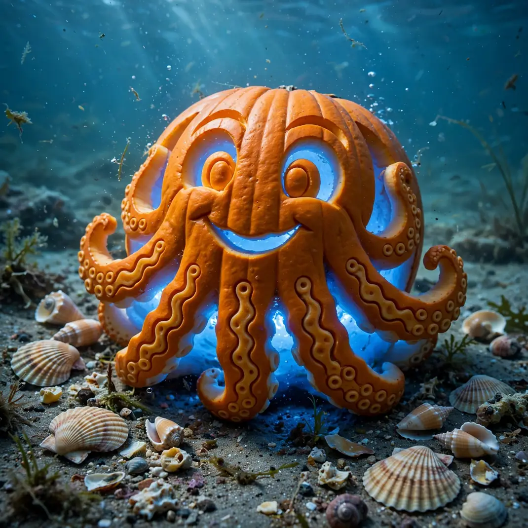 Design 07 Under The Sea Octopus Pumpkin