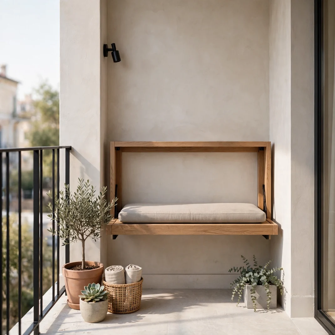 Design 07 Wall Mounted Flip Down Bench