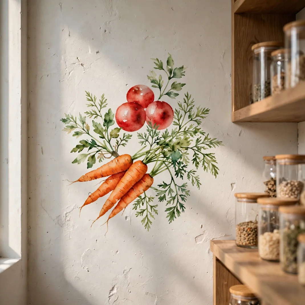Design 07 Watercolor Vegetable Art
