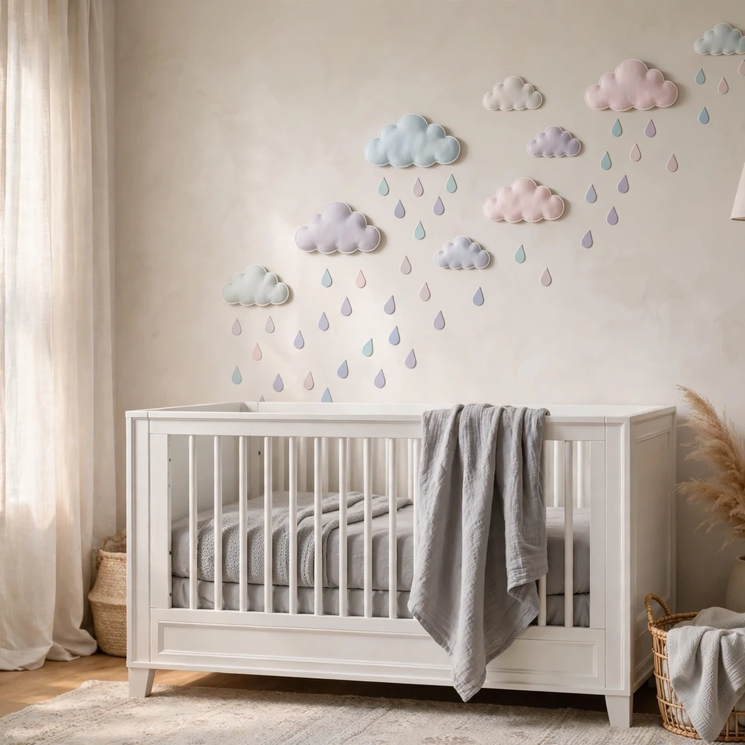 Design 07 Whimsical Cloud Wall Decals
