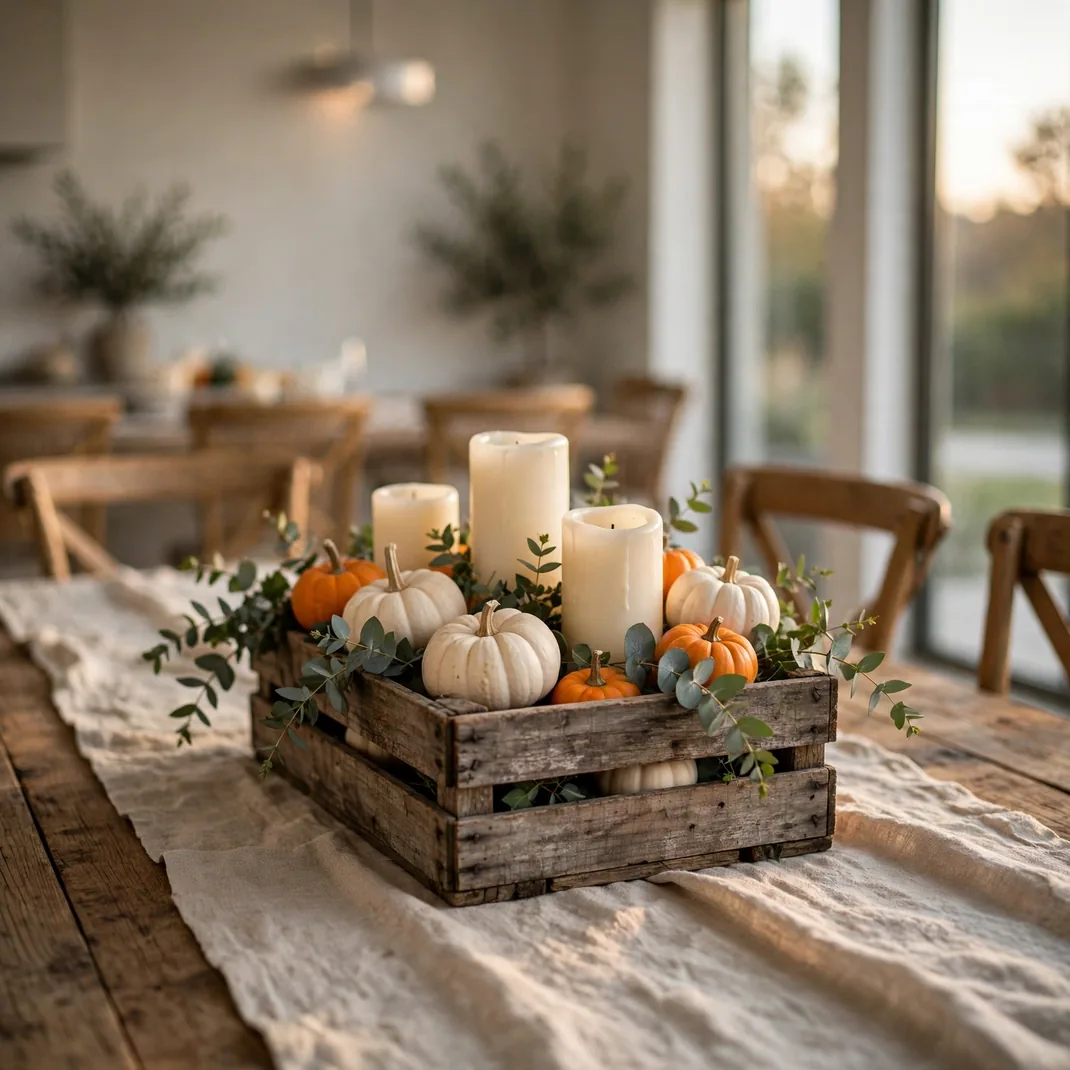 Design 08 Apple Crate Harvest Centerpiece